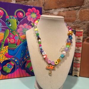 THE ARIES ORANGE MUSHROOM EYE CANDY CHAIN